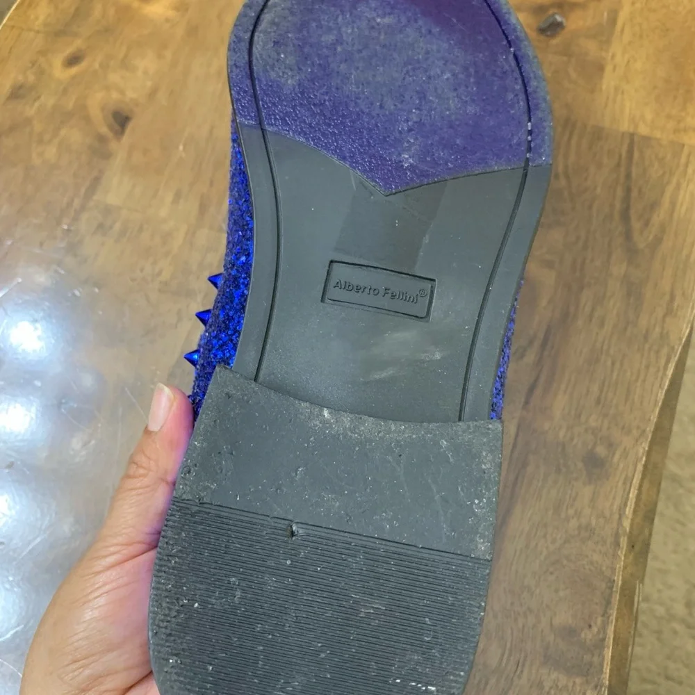 Alberto Fellini Men blue Loafers - Picture 9 of 12